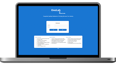 OneLab Online Customer Portal